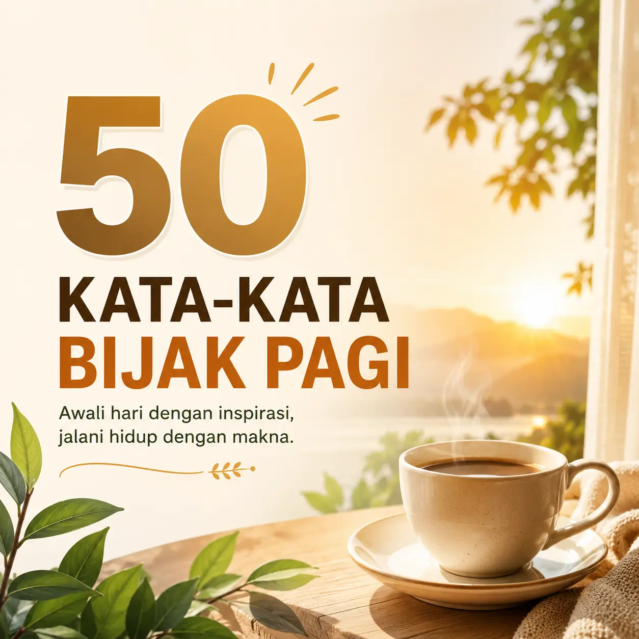 50 Kata-Kata Bijak Pagi