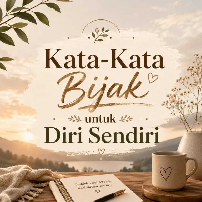 Kata-Kata Bijak untuk Diri Sendiri