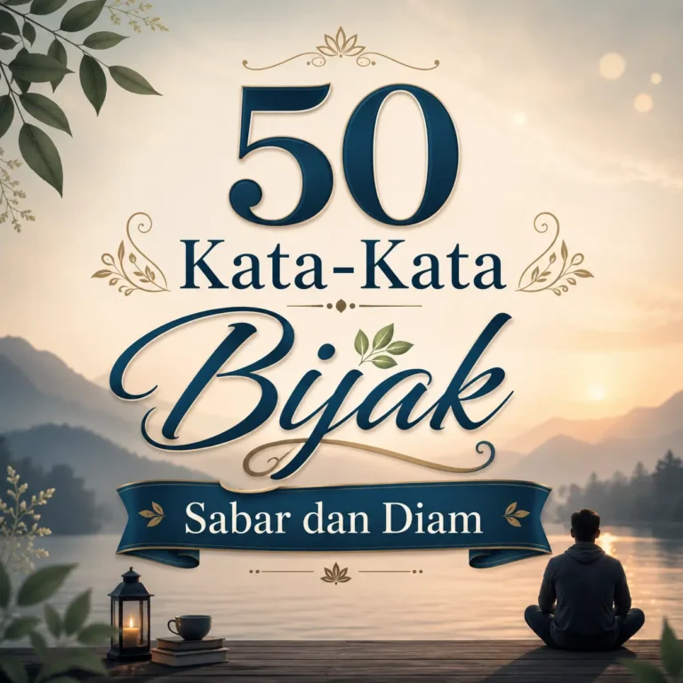 kata-kata bijak sabar dan diam