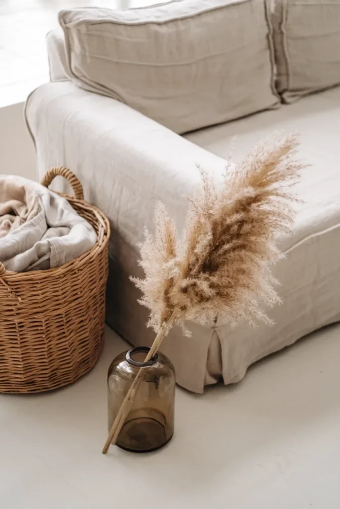 small living room all linen slipcover soft neutral