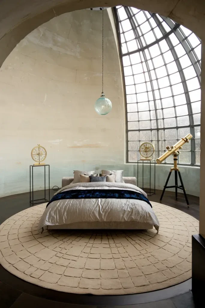 celestial glass dome observatory bedroom