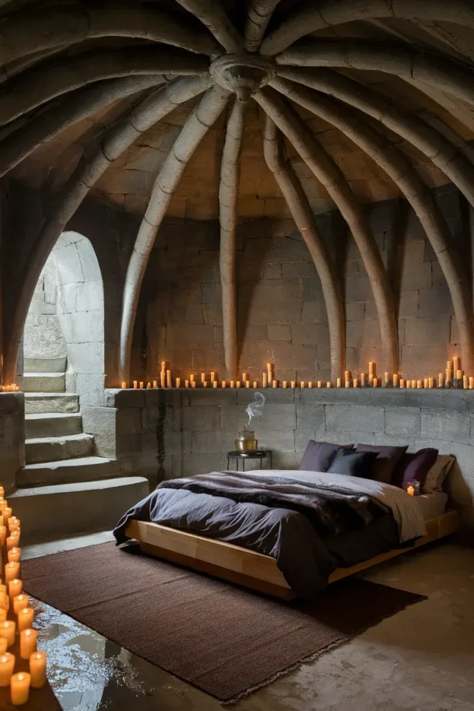 dark fantasy bedroom 03 crypt candles