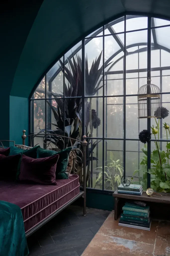 dark fantasy bedroom 06 greenhouse fog