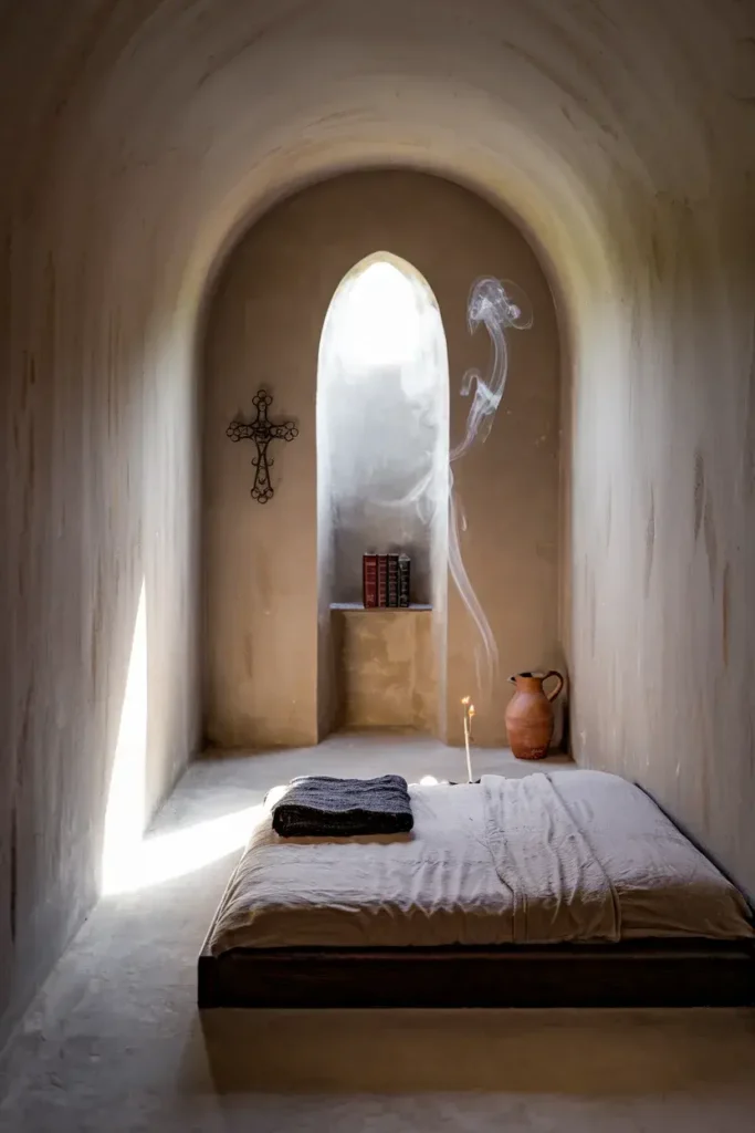 dark fantasy bedroom 08 monastery dawn