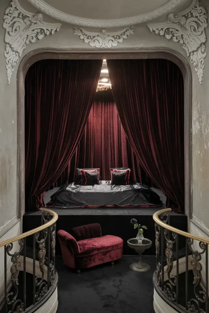 dark fantasy bedroom 15 opera box velvet