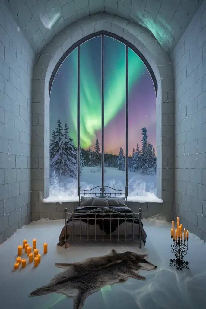 dark fantasy bedroom 16 ice castle aurora