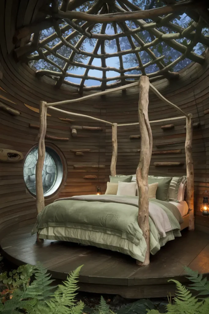elven canopy treehouse bedroom